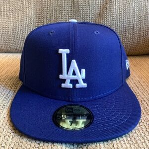 Los Angeles Dodgers New Era Authentic 59FIFTY Fitted Hat - SIZE 7 1/4 Blue White